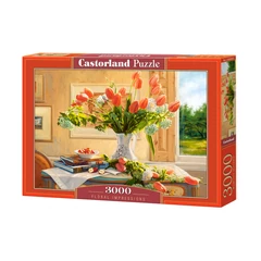 Castorland 3000 db-os puzzle - Viráglenyomatok (C-300594)