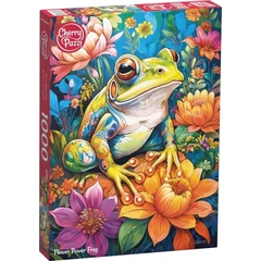 CherryPazzi 1000 db-os puzzle - Flower Power Frog (31100)