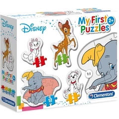 Clementoni 4 az 1-ben Bébi sziluett puzzle (3,6,9,12 db-os) - Disney állatok (20806)