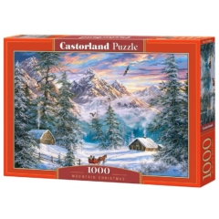 Castorland 1000 db-os puzzle - Karácsony a hegyekben (C-104680)