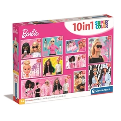 Clementoni  10 az 1-ben Szuper színes puzzle (18, 30, 48, 60) - Barbie (20282)