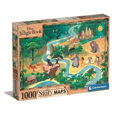 Clementoni 1000 db-os puzzle - Disney A dzsungel könyve Történet Térkép (39816)