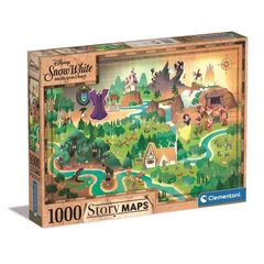 Clementoni 1000 db-os puzzle - Disney Hófehérke Történet Térkép (39815)