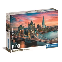 Clementoni 1500 db-os puzzle  COMPACT puzzle - Alkonyat Londonban (31715)