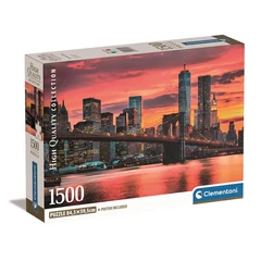 Clementoni 1500 db-os puzzle  COMPACT puzzle - Híd az alkonyatban (31712)