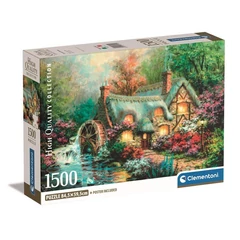 Clementoni 1500 db-os puzzle  COMPACT puzzle - High Quality Collection - Erdei faház (31711)