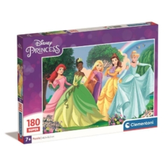 Clementoni 180 db-os Szuper Színes  puzzle - Disney Princess - Hercegnők (29787)