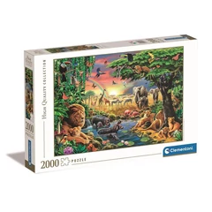 Clementoni 2000 db-os puzzle - High Quality Collection - Találkozás Afrikában (32081)