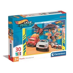 Clementoni 30 db-os Szuper Színes puzzle - Hot Wheels (20284)