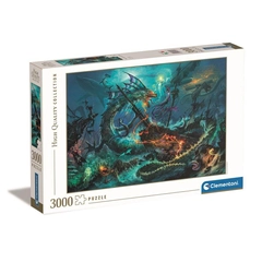 Clementoni 3000 db-os puzzle - High Quality Collection - Dungeon and  Dragons - Víz alatti csata (33023)