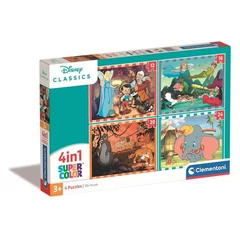 Clementoni  4 az 1-ben puzzle (12-16-20-24db-os) - Disney állatok (21523)