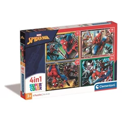Clementoni 4 az 1-ben puzzle (12,16,20 24  db-os) - Marvel Pókember (21515)