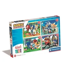 Clementoni 4 az 1-ben puzzle (12,16,20,24 db-os) - Sonic (21522)