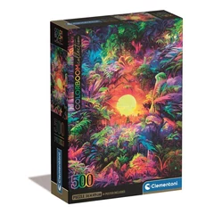Clementoni 500 db-os COMPACT puzzle - ColorBoom Collection - Pszichedelikus jungle (35530)