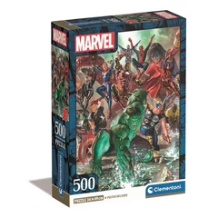 Clementoni 500 db-os puzzle - Marvel hősök harcra készen (35546)