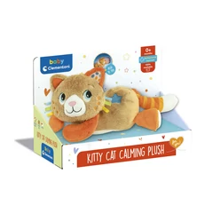 Clementoni Baby - Elalvást segítő doromboló, szuszogó plüss cica (17593)