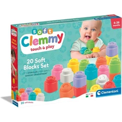 Clementoni - Clemmy - 20 db puha építőkocka (17989)
