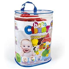 Clemmy Baby Happy Farm 14 db-os puha építőkockák (17101)