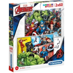 Clementoni 2 x 60 db-os puzzle - Avengers - Bosszúállók (21605)