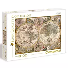 Clementoni 3000 db-os puzzle - Antik térkép (33531)