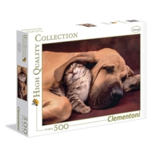 Clementoni 500 db-os puzzle - Kutya és cica (35020)
