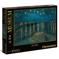 Clementoni 1000 db-os puzzle Museum Collection - Van Gogh - Csillagos éj a Rhone fölött (39344)