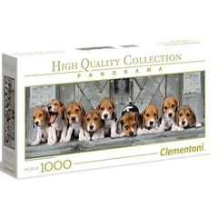 Clementoni 1000 db-os Panoráma puzzle - Beagle kiskutyák (39435)