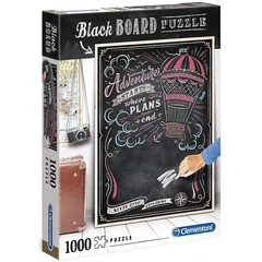 Clementoni 1000 db-os puzzle - Black Board Puzzle - Travel (39478)