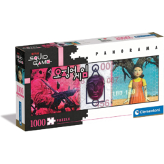 Clementoni 1000 db-os panoráma puzzle - Squid Game - Nyerd meg az életed (39694)
