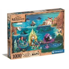 Clementoni 1000 db-os puzzle - Disney Kis Hableány Történet Térkép (39664)