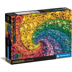 Clementoni 1000 db-os Compact puzzle - ColorBoom Collection - Örvény virágokból (39779)