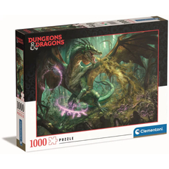 Clementoni 1000 db-os puzzle - Dungeons and Dragons - Zöld Sárkány (39734)