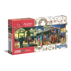 Clementoni 1000 db-os Classic Christmas Collection Panoráma puzzle - Karácsonyi utazás (39577)