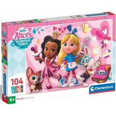 Clementoni 104 db-os Szuper Színes puzzle - Alice Csodaország Cukrászdája (25751)