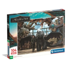 Clementoni 104 db-os puzzle - Így neveld a sárkányodat (25080)