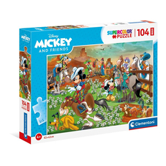 Clementoni 104 db-os Szuper Színes Maxi puzzle - Mickey egér és barátai (23759)