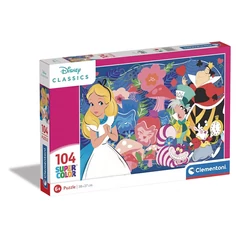 Clementoni 104 db-os - Szuper Színes puzzle - Alíz Csodaországban (25748)
