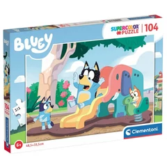 Clementoni 104 db-os Szuper színes puzzle - Bluey a játszótéren (27171)
