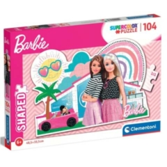 Clementoni 104 db-os Szuper színes SHAPED puzzle - Barbie nyaralója (27163)