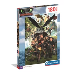 Clementoni 180 db-os  Szuper színes puzzle - Dragontrainer (29793)