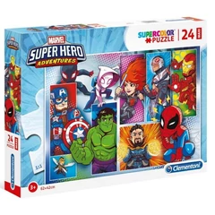 Clementoni 24 db-os Szuper Színes Maxi puzzle - Marvel Szuperhősök (24208)