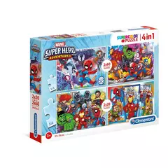 Clementoni 2 x 20 + 2 x 60 db-os szuper színes puzzle - Marvel - Superhero Adventure (24769)