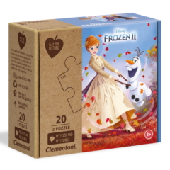Clementoni 2 x 20 db-os Play for future puzzle - Jégvarázs 2 - Anna és Olaf tánca (24773)