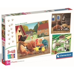 Clementoni 3 x 48 db-os puzzle - Noli Farm Pillanatok (25791)
