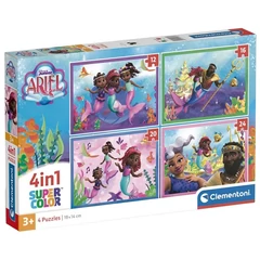 Clementoni  4 az 1-ben puzzle (12,16,20,24 db-os) - Disney Junior - Ariel (21533)