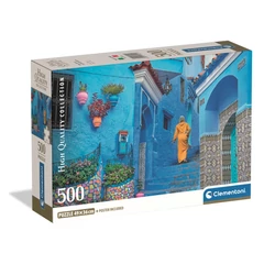 Clementoni 500 db-os puzzle - Blue Street Of Chefchaouen (35621)