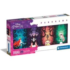 Clementoni 1000 db-os Panoráma puzzle - Disney Princess - Hercegnők és a gonoszok (39722)