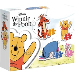 Clementoni 4 az 1-ben Bébi sziluett puzzle (3,6,9,12 db-os) - Micimackó (20820)