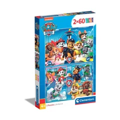 Clementoni 2 x 60 db-os Szuper Színes puzzle - Mancs őrjárat (21617)