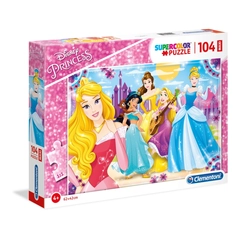 Clementoni 104 db-os Szuper Színes Maxi puzzle - Disney Princess (23714)